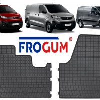 Гумени стелки Frogum за Citroen Jumpy, Fiat Scudo, Peugeot Expert след 2016, снимка 1 - Аксесоари и консумативи - 32225380