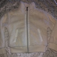 Пухено бяло якенце, снимка 1 - Детски якета и елеци - 32823904