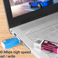 Usb sd card reader , снимка 2 - USB Flash памети - 32723230