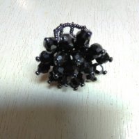 Дамски пръстен в черно, снимка 2 - Пръстени - 27772464