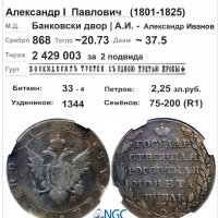 Русия - рубла 1803 - СПБ - А.И. - NGC - FINE details, снимка 5 - Нумизматика и бонистика - 40681177