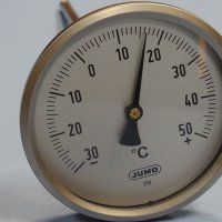 биметален термометър JUMO immersion thermometer ф100mm, -30/+50°C, L-200mm, снимка 3 - Резервни части за машини - 35228825
