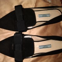 Дамски елегантни оригинални  обувки Prada Women's Black Loafer 100 % кожа , снимка 18 - Дамски обувки на ток - 18714675