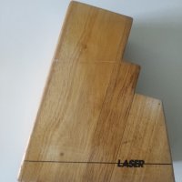 Дървена поставка за ножове LASER, снимка 1 - Аксесоари за кухня - 43153738