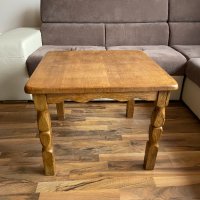 Стара дървена маса от чисто дърво - дърворезба, снимка 6 - Антикварни и старинни предмети - 32435730