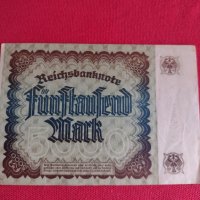 Райх банкнота 5000 марки 1922г. Уникат перфектно състояние за колекционери - 27434, снимка 10 - Нумизматика и бонистика - 36698383
