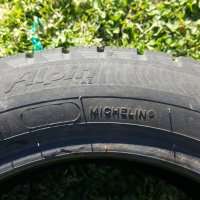 2бр. зимни гуми Michelin Alpin 155/65R14. 7мм дълбочина на шарката. DOT 4313. Цената е за 2бр, снимка 3 - Гуми и джанти - 32678647