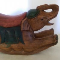 Старо дървено слонче, снимка 1 - Антикварни и старинни предмети - 26289504