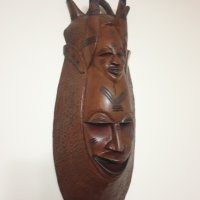 Дървена маска ръчна изработка, снимка 5 - Други ценни предмети - 39962420