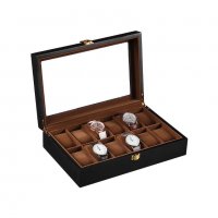 Луксозна черна дървена кутия за часовници, снимка 10 - Други - 32466257