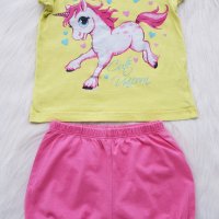 Тениска Еднорог и къси панталони Carter's - 2 години, снимка 3 - Комплекти за бебе - 33242276