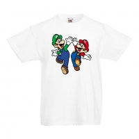Детска тениска Супер Марио Mario & Luigi High Five, снимка 1 - Детски тениски и потници - 33089720
