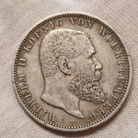  5 марки 1903-F (Щутгарт) Германия (сребро), снимка 1 - Нумизматика и бонистика - 43830382