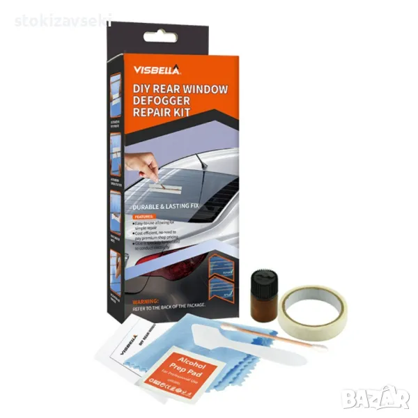 Комплект за поправка на леки щети върху реотани на задно стъкло, снимка 1