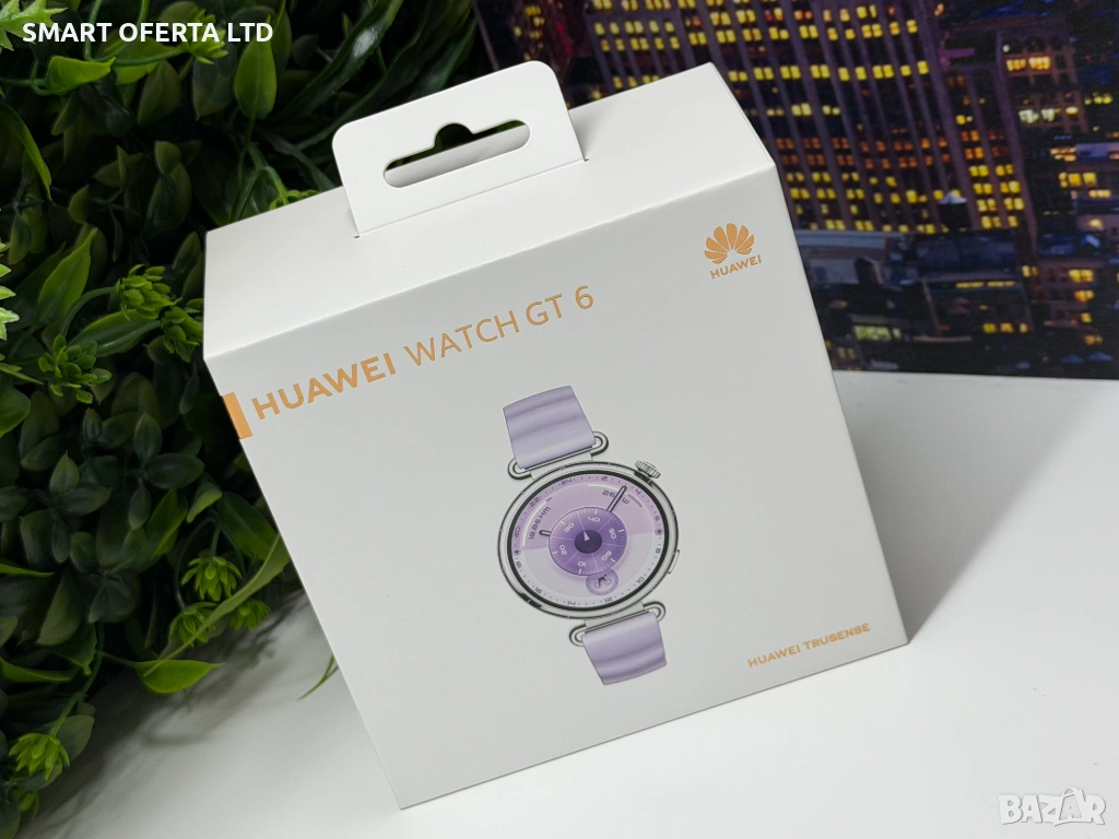 ! НоВо ! Huawei Watch GT6 41mm Purple, снимка 1