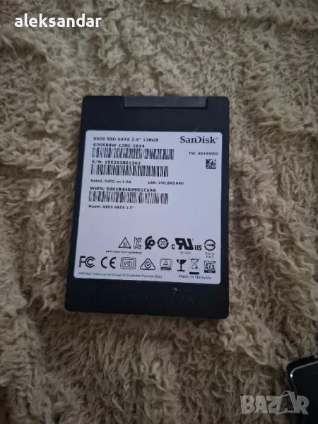 ssd SanDisk 128GB на 2дни ползван, снимка 1
