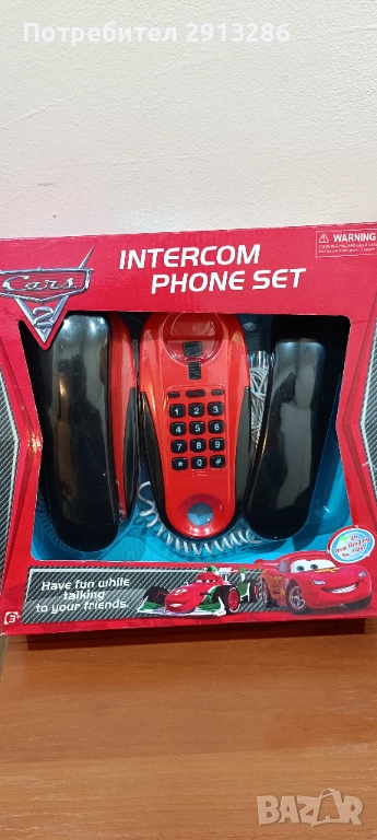 Детски телефон INTERCOM- Количките, снимка 1