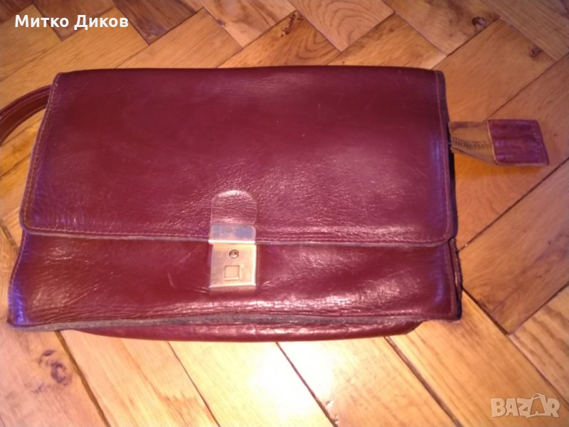 Чанта за ръка  235х160х55мм естествена кожа, снимка 1