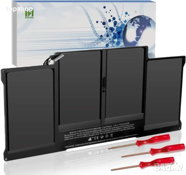 HASESS A1466 батерия за MacBook Air 13 инча, A1405, A1496, A1369, A1466, A1377, снимка 1