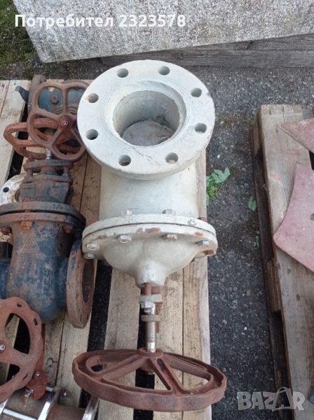 Шибърен спирателен кран на фланци Ф 100 мм. , снимка 1