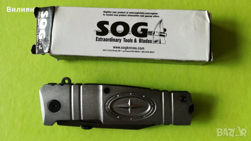 ''SOG Flash'' - сгъваем полуавтоматичен джобен нож, снимка 1