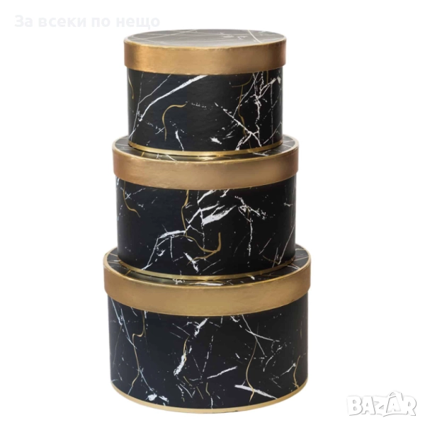 Комплект кръгли кутии за подаръци, 3 размера Код P1244, снимка 1