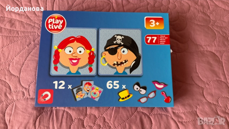 Образователна игра с елементи и части от лицето, снимка 1