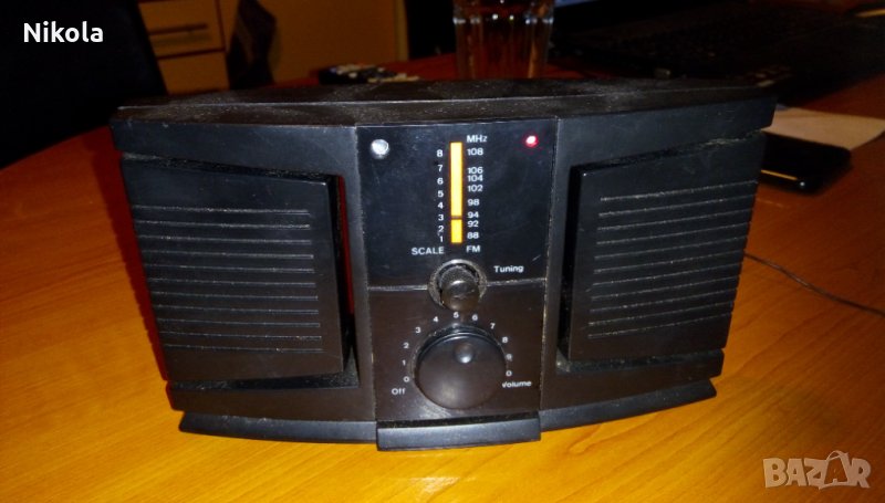 Радиоприемник черен - транзистор на FM вълни стерео, снимка 1
