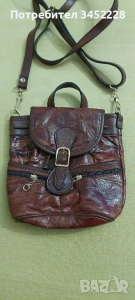 чантичка кожена дамска, снимка 1