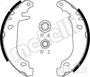 Trusting 022.032 Задни челюсти CITROEN Xsara / ZX / PEUGEOT 306 / 1991-2005 OE 4241.L4 OE 95659470  , снимка 1