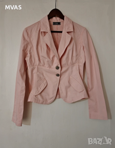 Ново вталено късо розово дамско сако S размер, снимка 1