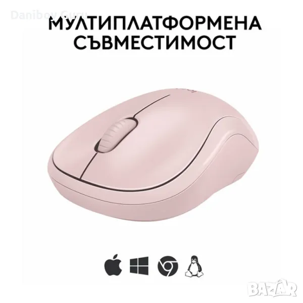 Безшумна Bluetooth мишка Logitech M240, снимка 1