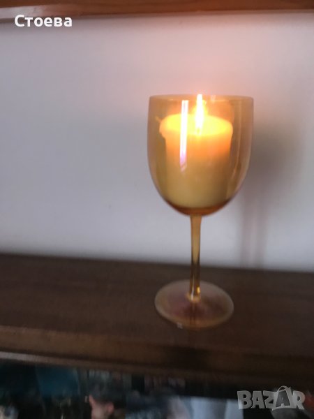 голяма чаша - свещник - налична, снимка 1