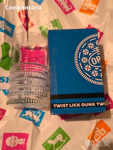 Стъклена чаша Орео (Oreo), снимка 1