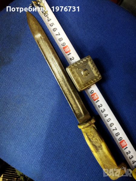 Окопен Нож от щик с кокалена дръжка , снимка 1