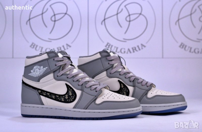Nike Air Jordan 1 х Dior High Дамски Мъжки Маратонки, снимка 1