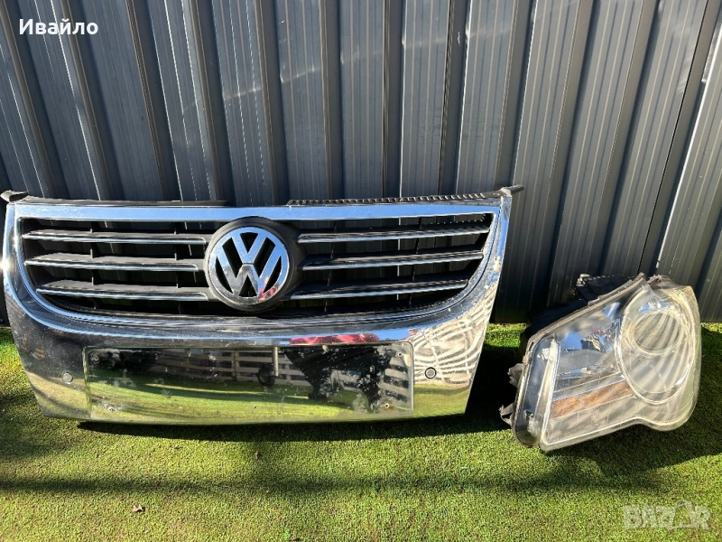 Предна решетка и ляв фар за VW Touran 2008 г., снимка 1