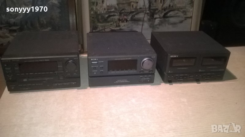 sony receiver+sony cd+sony deck-внос швеицария, снимка 1