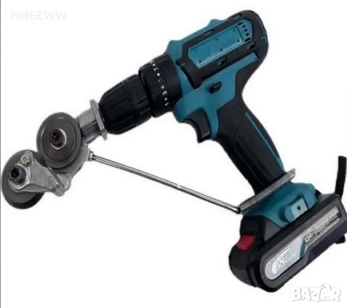 Приставка за рязане на метал и ламарина за бормашина и винтоверт , снимка 1