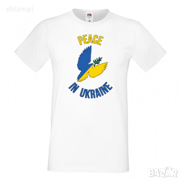 Мъжка тениска Peace In Ukraine 1 спасете Украйна, спрете войната,, снимка 1