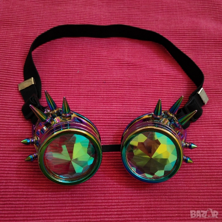 Калейдоскопични, рейф очила, стиимпънк. , снимка 1