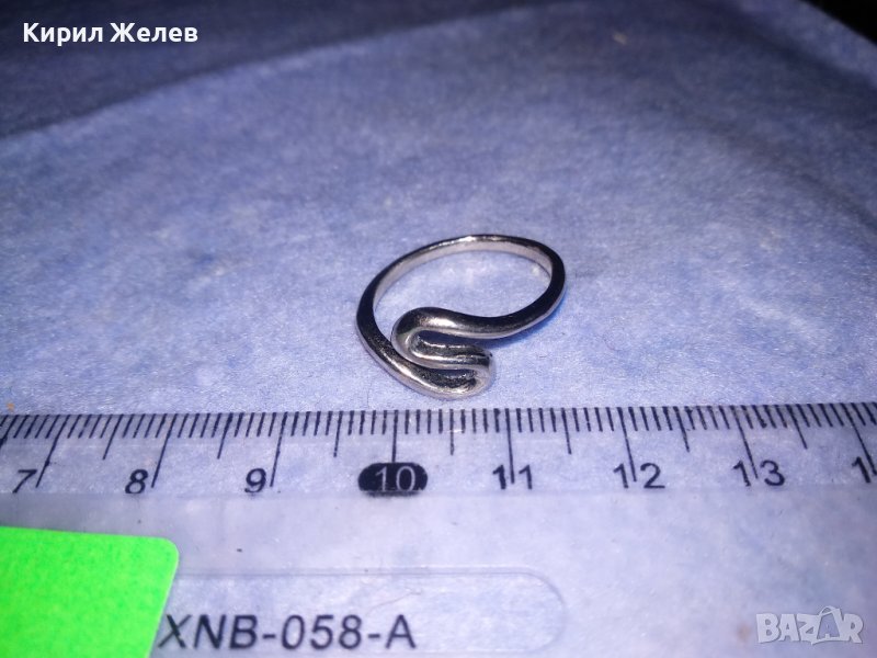 СТОМАНЕН МОДЕН АРТ ПРЪСТЕН СТИЛЕН ДИЗАЙН НЕРЪЖДАЕМ 34367, снимка 1