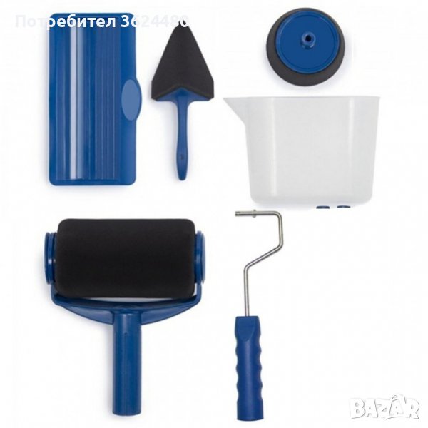 0840 Комплект валяци за боядисване с резервоар и удължител, снимка 1