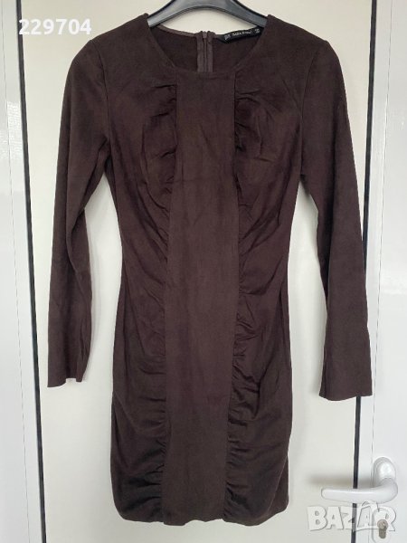 Дамска велурена рокля ZARA, снимка 1