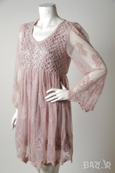 РОКЛЯ С ДАНТЕЛА размер М, снимка 1