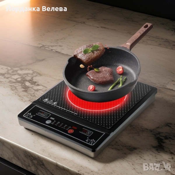 Единичен индукционен котлон Cheffinger CF IND200 2000W, снимка 1