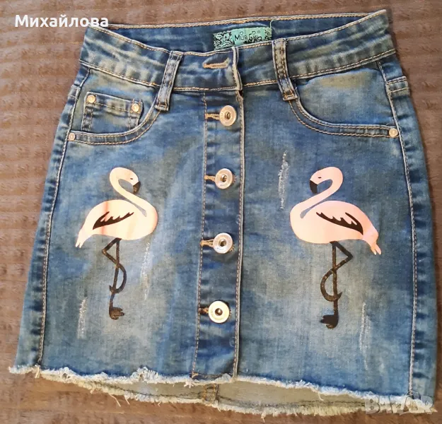 Детска дънкова пола , снимка 1