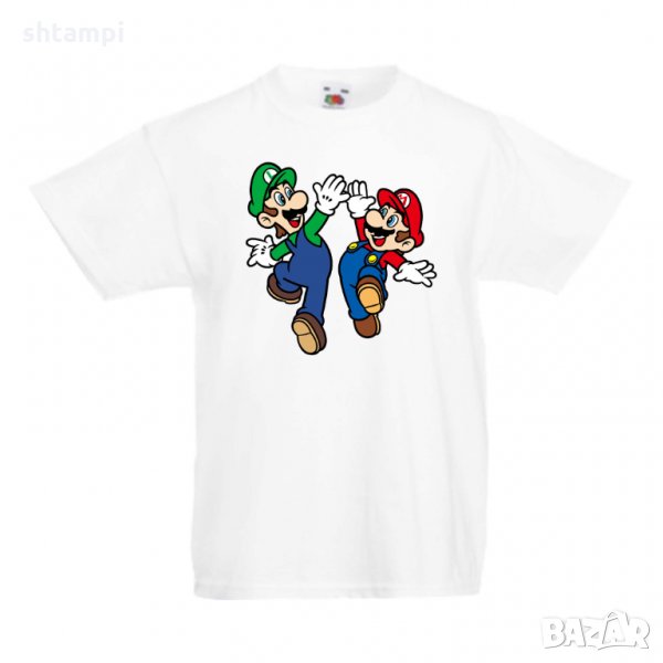 Детска тениска Супер Марио Mario & Luigi High Five, снимка 1