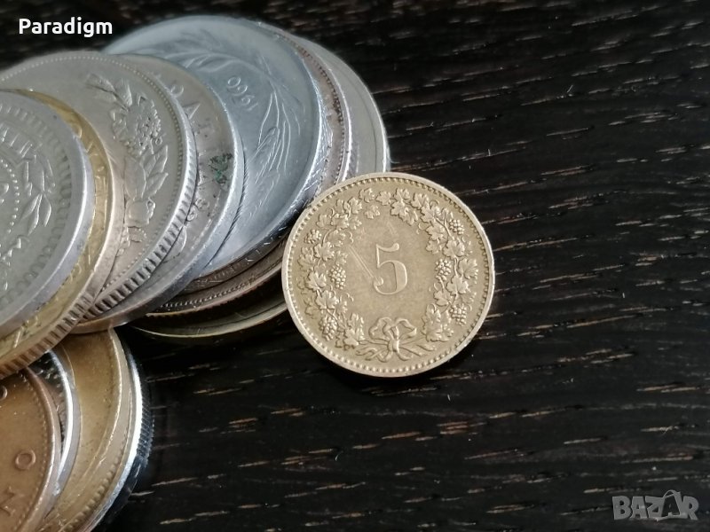 Монета - Швейцария - 5 рапен | 1982г., снимка 1