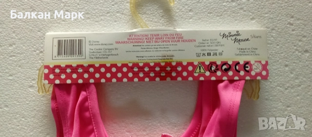 ✨ Детска рокля Дисни Мини Маус / Disney Minnie Mouse – оригинална, размери 3/4, 5/6, 7/8 години , снимка 5 - Детски рокли и поли - 51837397
